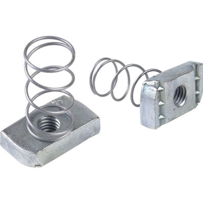 Steel Strut Channel Spring Nut with Grade 6.8 8.8 10.9 DIN Standard and Zinc Plated Finish