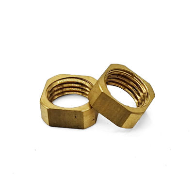 Polished C36000 Brass Square Nut with M4/M5/M6/M8 Threads for Furniture and Electrical Grounding