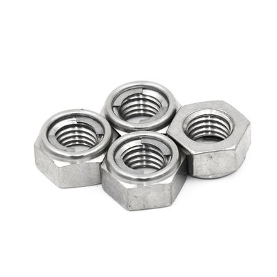 A2/A4 Stainless Steel Self-Locking Hex Nut with M6/M8/M10 Sizes for Vibration Resistance