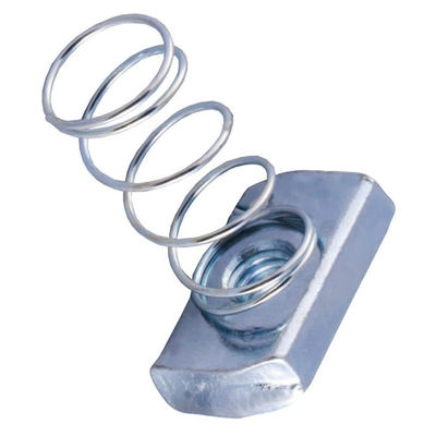 Steel Strut Channel Spring Nut with Grade 6.8 8.8 10.9 DIN Standard and Zinc Plated Finish
