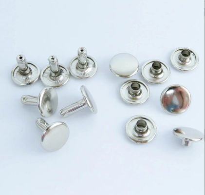 Custom Stainless Steel Double End Rivet for Leather Clothing ISO9001:2015 Certified