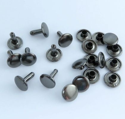 Custom Stainless Steel Double End Rivet for Leather Clothing ISO9001:2015 Certified