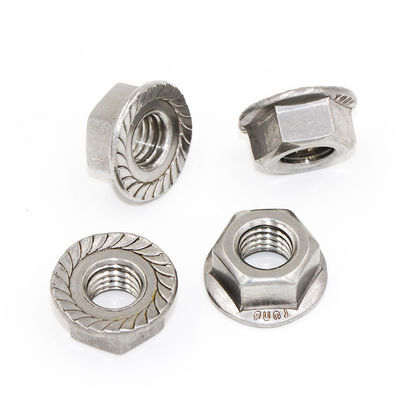 SGS Certified Stainless Steel 304 Hex Flange Nut M7 M8 M10 with Grade 6.8/8.8/10.9/12.9