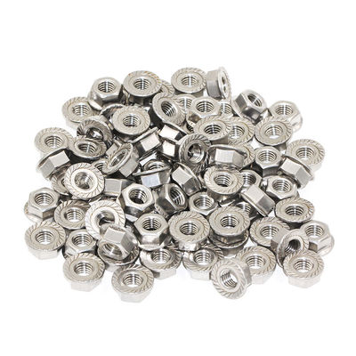 SGS Certified Stainless Steel 304 Hex Flange Nut M7 M8 M10 with Grade 6.8/8.8/10.9/12.9