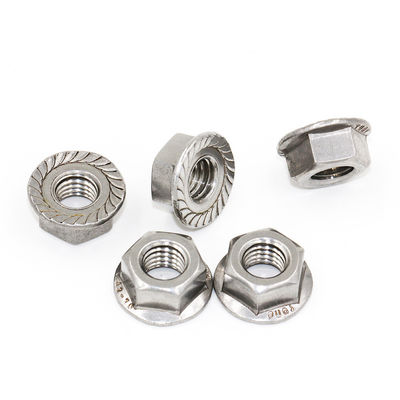 SGS Certified Stainless Steel 304 Hex Flange Nut M7 M8 M10 with Grade 6.8/8.8/10.9/12.9