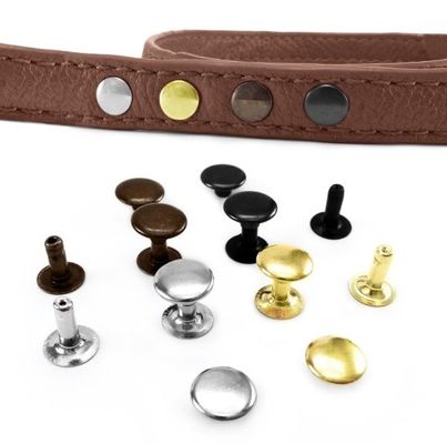 Custom All Size Metal Double Cap Stainless Steel Brass Clothing Rivets For Clothing