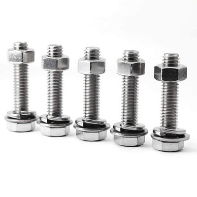 304 Stainless Steel Hex Head Screw DIN Standard 6mm-19mm