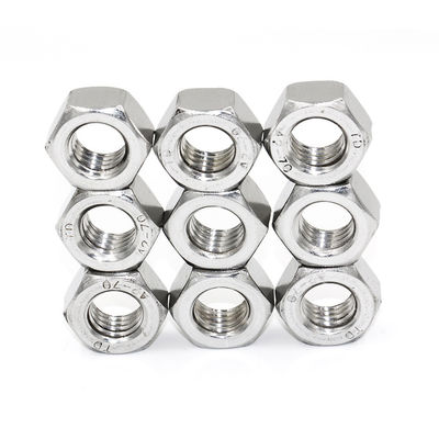 Stainless Steel M16 Grade 8.8 Customized Hex Nut for Construction Machinery DIN Standard