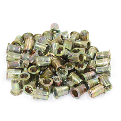 Polished Carbon Steel Flat Head Rivet Nut Grade 12.9 Customized M1~M16 DIN Standard