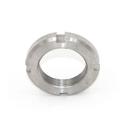 Nickel Plated 304 Stainless Steel Coarse Thread Four Slot Round Nut Grade 6.8