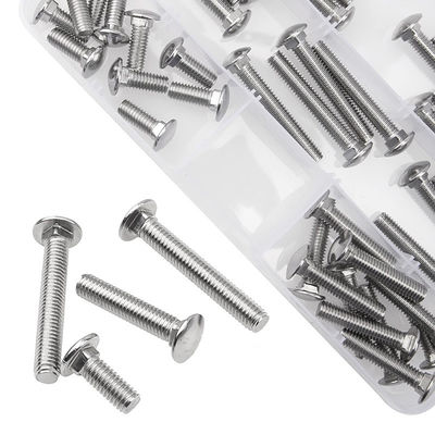 316 Stainless Steel M8 Carriage Bolts Round Head Metal Bolt For Fastening And Decoration