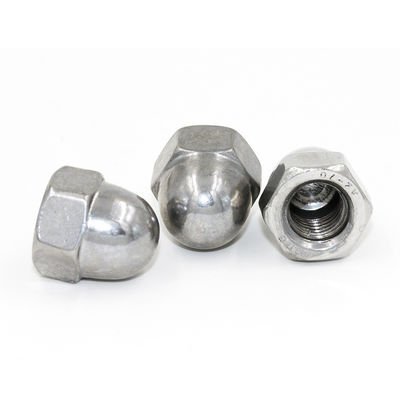 Stainless Steel 304 Hex Cap Nuts M1-M16 Nickel Plated DIN Standard