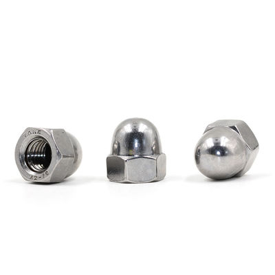 Stainless Steel 304 Hex Cap Nuts M1-M16 Nickel Plated DIN Standard