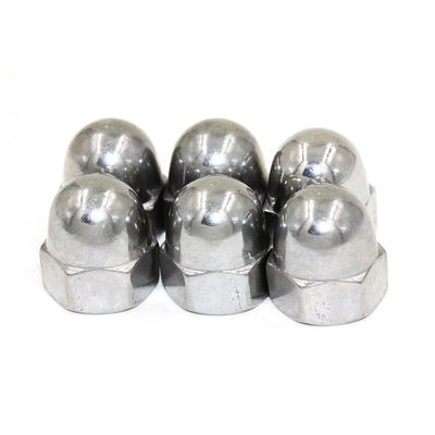 Stainless Steel 304 Hex Cap Nuts M1-M16 Nickel Plated DIN Standard