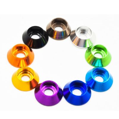 Custom Aluminum Anodized Cup Washer and Bowl Washer for Reliability Test in Heavy Industry