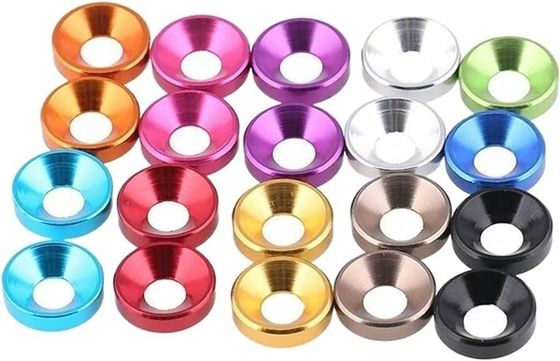 Custom Aluminum Anodized Cup Washer and Bowl Washer for Reliability Test in Heavy Industry