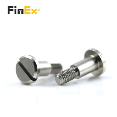 Metric M3 ISO 9001 Certified Half Threaded Nickel Plated Step Shoulder Screw for Precision Alignment