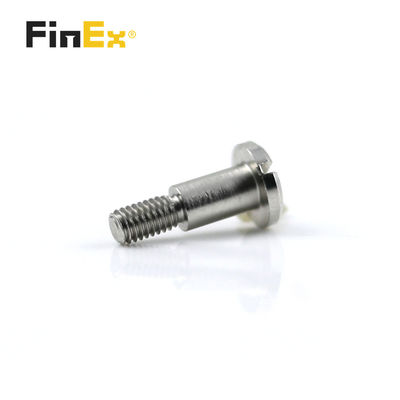 Metric M3 ISO 9001 Certified Half Threaded Nickel Plated Step Shoulder Screw for Precision Alignment