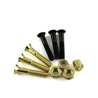4.65mm Thread Diameter 22.25mm Length ISO9001:2015 Certified Flat Head Hex Socket Screw for Skateboard