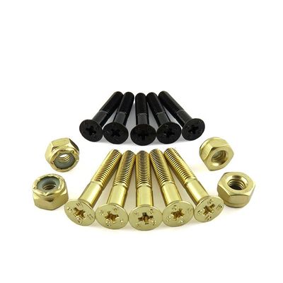 4.65mm Thread Diameter 22.25mm Length ISO9001:2015 Certified Flat Head Hex Socket Screw for Skateboard