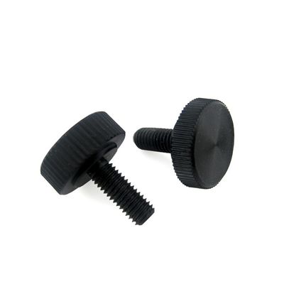6-32 Thread Size Black Zinc Thumb Screws for Tool-Free Installation in PC Cases