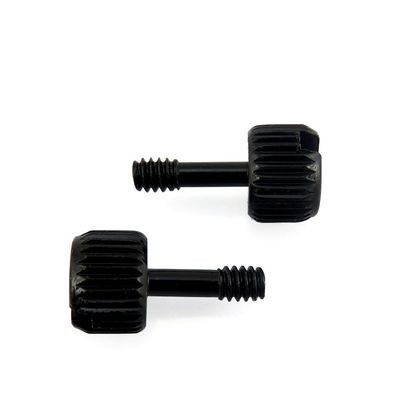 6-32 Thread Size Black Zinc Thumb Screws for Tool-Free Installation in PC Cases