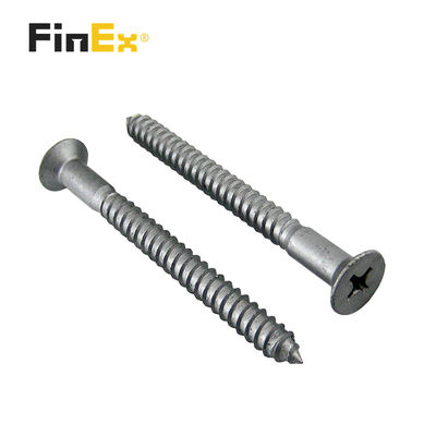 Flat Head Self Tapping Concrete Screws with Blue Coating and Phillips Drive for Easy Installation