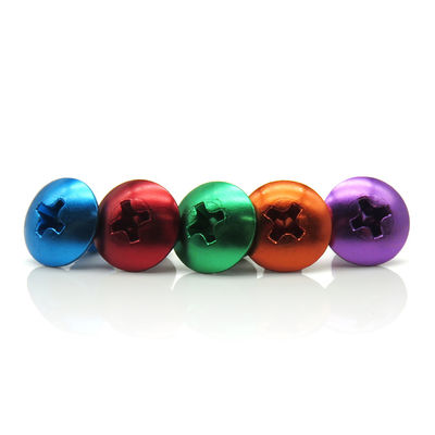 Plastic Umbrella Head Screw Phillips Anodized Aluminum Special Screw