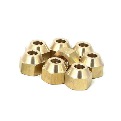 Custom Fitting Copper Brass Flare Nut with ISO9001:2015 Certification and DIN Standard