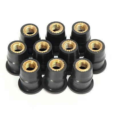 M5 Long Rubber Well Nut with ISO9001:2015 Certification for Motorcycle Vibration Dampening