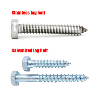 Alloy Steel Galvanized Lag Bolt with BSW Standard for Heavy-Duty Fastening