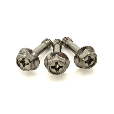 316 Stainless Steel Hex Flange Head Captive Screw for Heavy-Duty Applications