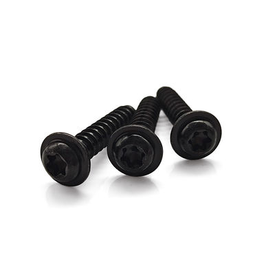 Black Zinc Plated Pan Head Screw with Washer – Torx T30 Drive & 8.8 Grade for Machinery Assembly