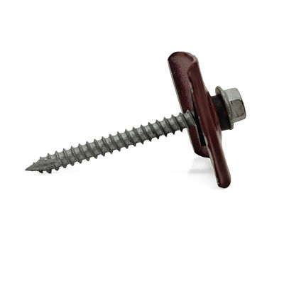 Hex Flange Self-Tapping Screw with Leak-Proof EPDM Sealing Washer for Weatherproof Roofing Fastening