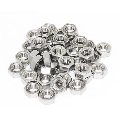 High Strength A2 Stainless Steel Hex Weld Nut with M6/M8/M10/M12 Sizes and ISO9001:2015 Certification for Automotive Applications