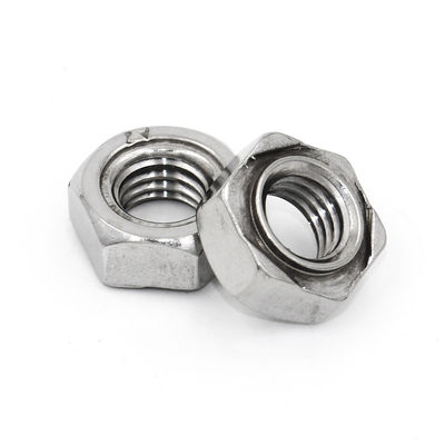 High Strength A2 Stainless Steel Hex Weld Nut with M6/M8/M10/M12 Sizes and ISO9001:2015 Certification for Automotive Applications