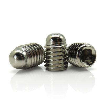 Custom Stainless Steel Hex Socket Ball Point Grub Screws with ISO9001:2015 Certification M1-M20 Diameter 6mm-150mm Length