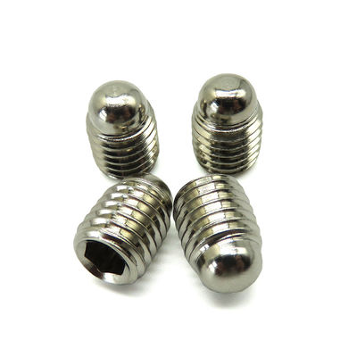 Custom Stainless Steel Hex Socket Ball Point Grub Screws with ISO9001:2015 Certification M1-M20 Diameter 6mm-150mm Length