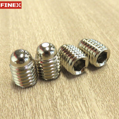 Custom Stainless Steel Hex Socket Ball Point Grub Screws with ISO9001:2015 Certification M1-M20 Diameter 6mm-150mm Length