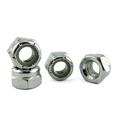 No estándar DIN 985 m4 m6 m8 m10 m12 nuez de nyloc con en acero inoxidable 304 316