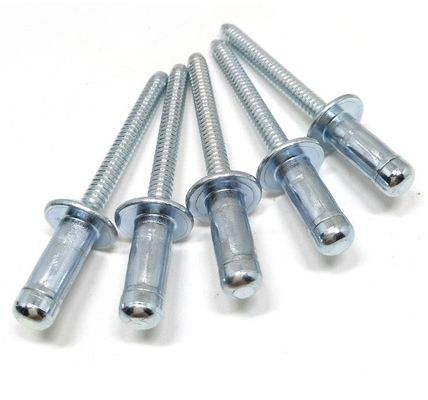 Revestimiento de acero sin revestimiento con remolque estructural con cabeza abovedada, remachado para aluminio