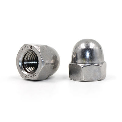 Stainless Steel 304 Hex Cap Nuts M1-M16 Nickel Plated DIN Standard