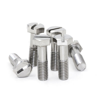 304 Stainless Steel Fine Threaded Slotted Hex Head Bolts with 1mm-500mm Length and ISO9001:2015 Certification
