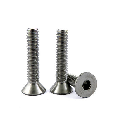 Çinko-Flake kaplı DIN7991 304 Paslanmaz Çelik Countersunk Head Allen Key Flat Hex Socket Screw