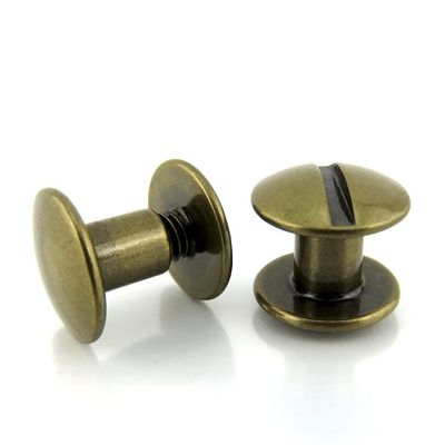 Hombre TM 8-32 * 6 M4 plástico Chicago tornillo remaches de bronce antiguo para el mercado